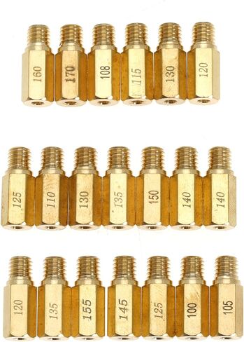 40 قطعة من المكربن ​​الرئيسي النفاثة البطيئة الطيار لـ PWK CVK PE Keihin OKO KOSO مع 125cc 150cc 200cc 250cc GY6 Motor Carb Kits استبدال SCL-2018090002-ZH-T-01 SCL-2018090001-ZH-T-01 in Kuwait