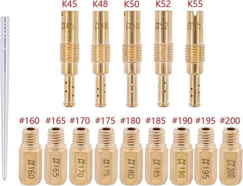 طقم بخاخ فوهة الطيار والطائرة الرئيسية من XtremeAmazing لـ Keihin FCR PWK 160 165 170 175 180 185 190 195 200 45 48 50 52 55 in Saudi Arabia