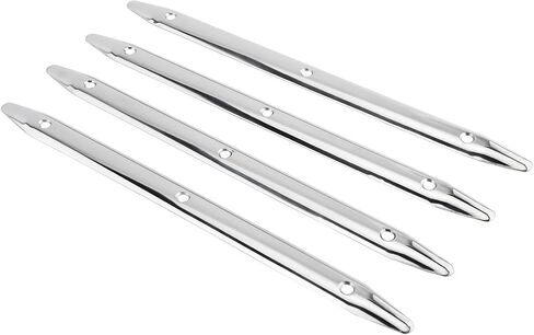 NovelBee 4 Pack of 316 Stainless Steel Rub Strake,Polished Line Rub Strakes for Marine Boat Yacht RV (Length:12 Inch) in Saudi Arabia