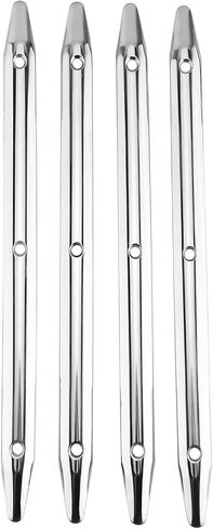 NovelBee 4 Pack of 316 Stainless Steel Rub Strake,Polished Line Rub Strakes for Marine Boat Yacht RV (Length:12 Inch) in Saudi Arabia