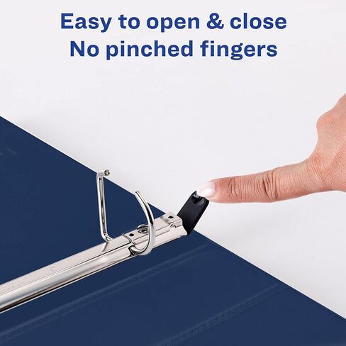 Avery Heavy-Duty View 3 Ring Binder, 3 Inch One Touch EZD Rings, 3.5 Inch Spine, 1 Navy Blue Binder (79803) in Saudi Arabia