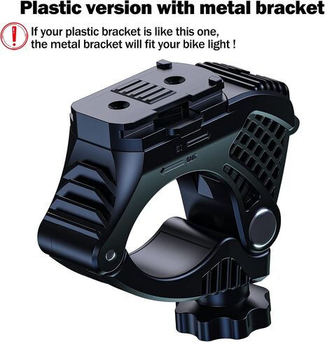 VICTAGEN Replacement Bracket for Bike Lights VTG8 VTG8Shield B3 Model, Bike Headlight Mount Base, Bicycle Light Holder, Easy to Install, for 22-35mm Handlebar, NOT for Y18 VTG10 Light in Saudi Arabia
