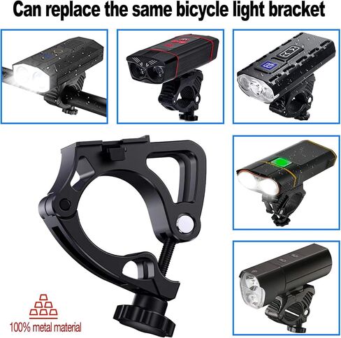 VICTAGEN Replacement Bracket for Bike Lights VTG8 VTG8Shield B3 Model, Bike Headlight Mount Base, Bicycle Light Holder, Easy to Install, for 22-35mm Handlebar, NOT for Y18 VTG10 Light in Saudi Arabia