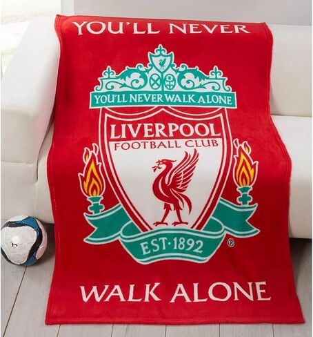 بطانية صوف نادي ليفربول YNWA، متعددة الألوان، 60 بوصة × 44 بوصة in Saudi Arabia