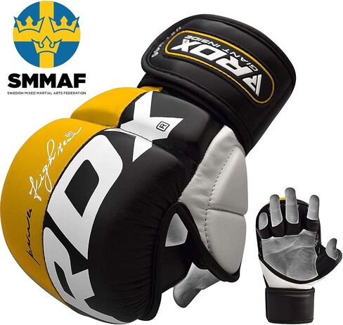 قفازات RDX MMA للتدريب على الفنون القتالية والسجال، قفازات للتصارع، الكيك بوكسينغ، الملاكمة التايلاندية، كيس اللكم والقفص القتالي للرجال والنساء للاستخدام في صالة الألعاب الرياضية المنزلية in Saudi Arabia