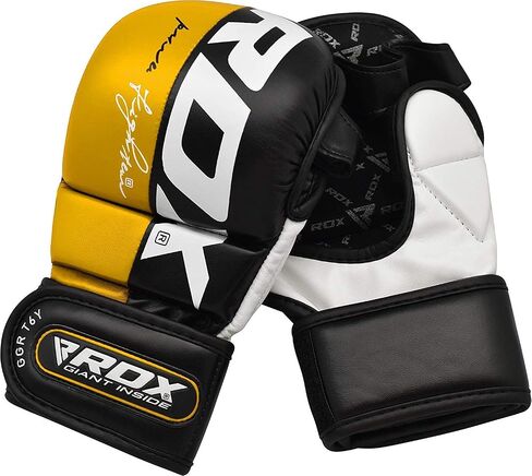 قفازات RDX MMA للتدريب على الفنون القتالية والسجال، قفازات للتصارع، الكيك بوكسينغ، الملاكمة التايلاندية، كيس اللكم والقفص القتالي للرجال والنساء للاستخدام في صالة الألعاب الرياضية المنزلية in Saudi Arabia