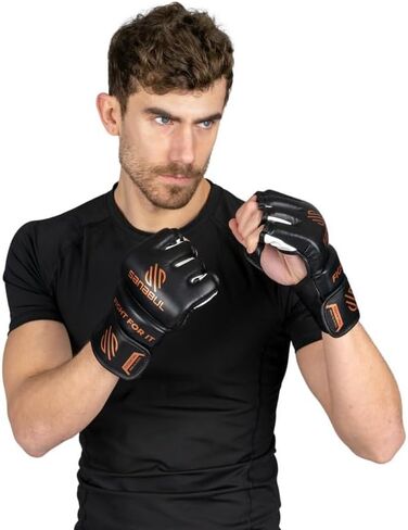 قفازات Sanabul Essential MMA للرجال والنساء | قفازات القتال الاحترافية للسجال والمصارعة وتدريب الحقائب | موثوق به من قبل المقاتلين المحترفين in Kuwait