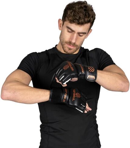 قفازات Sanabul Essential MMA للرجال والنساء | قفازات القتال الاحترافية للسجال والمصارعة وتدريب الحقائب | موثوق به من قبل المقاتلين المحترفين in Kuwait