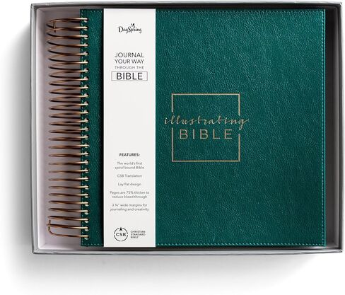 Illustrating Bible CSB Green (Spiral Bound) in Saudi Arabia