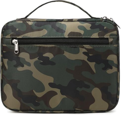 Bible Cover for Boys Kids Scripture Carrying Case with Handle Pockets Childrens Toddler LDS Handbook Holy Book Protector Pouch Teens Church Bag Hope Journaling Storage Organizer Camo Blue in Kuwait