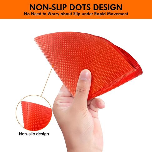 60pcs 9inch Spot Markers Non Slip Flat Cones Floor Dots for Gym Training Dance Classroom Poly Vinyl Floor Agility Markers for Soccer Football Basketball in Kuwait