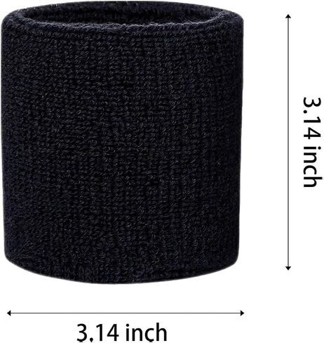 Wristbands Sweatbands for Men & Women, Breathable Tennis Wrist Bands Absorbent Sweat Band Multiuse Wristband for Basketball, Running, Gym, Working Out in Saudi Arabia