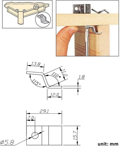 مثبتات سطح الطاولة من SeptCity مع براغي، مجموعة موصلات سطح الطاولة Z شديدة التحمل 40 حزمة (تشمل 40 مشبكًا و40 براغي) in Kuwait