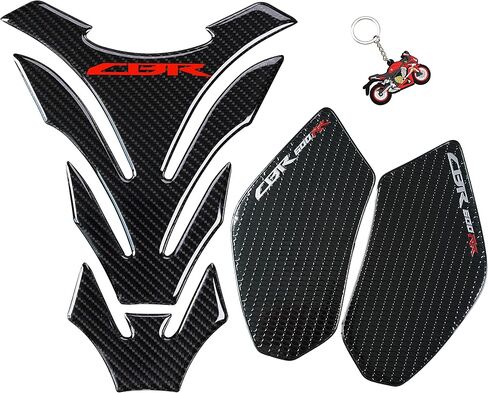 REVSOSTAR Real Carbon Look, Protector Pad, Tank Pad Decal Stickers, Tank Side Traction Pad, Anti Slip sticker, Traction Side, Fuel Knee Grip Decal for CBR 600RR 2003-2006 in Saudi Arabia