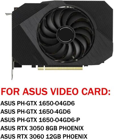 CF1010U12D 95 مم 12 فولت 0.45 أمبير 6 دبوس استبدال مروحة تبريد بطاقة رسومات الألعاب لـ ASUS Phoenix GTX 1650 RTX 3050 3060 مراوح تبريد بطاقة الفيديو in Saudi Arabia