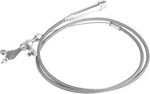 Transmission Detent Kickdown Cable, 6051 Universal Braided Durable Silver Auto Parts for 700R4 Replacement for CHEVY in Saudi Arabia