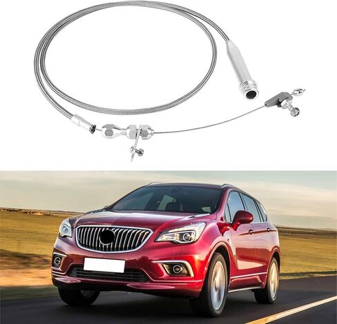 Transmission Detent Kickdown Cable, 6051 Universal Braided Durable Silver Auto Parts for 700R4 Replacement for CHEVY in Saudi Arabia