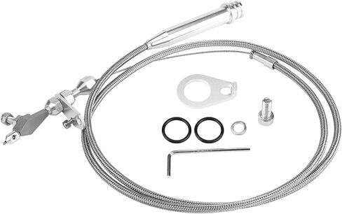 Transmission Detent Kickdown Cable, 6051 Universal Braided Durable Silver Auto Parts for 700R4 Replacement for CHEVY in Saudi Arabia