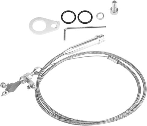 Transmission Detent Kickdown Cable, 6051 Universal Braided Durable Silver Auto Parts for 700R4 Replacement for CHEVY in Saudi Arabia
