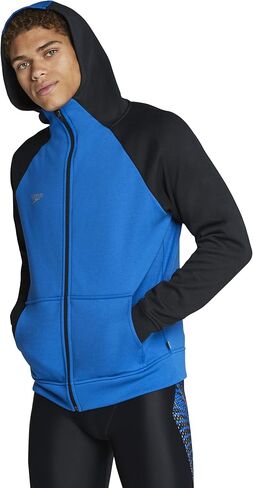 Speedo Men's Sweatshirt Full Zip Hooded Jacket Team Warm Up in Saudi Arabia