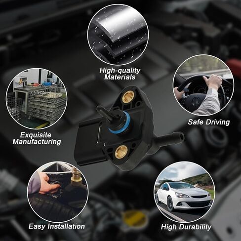 مستشعر ضغط حقن الوقود من AULINK 3F2Z9G756AC لسيارة Crown Victoria F150 E150 F250 E250 F350 E350 Super Duty Escape Expedition Explorer Five Hundred Focus Fusion Mustang Taurus 0261230093 CM5229 in Saudi Arabia