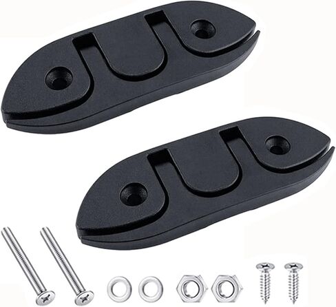 Lsahyong 2 حزمة من النايلون قارب قابل للطي قابل للطي وسحب لأعلى سطح السفينة الأجهزة البحرية حبل رباط ملحقات (أسود) in Kuwait