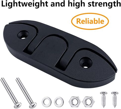 Lsahyong 2 حزمة من النايلون قارب قابل للطي قابل للطي وسحب لأعلى سطح السفينة الأجهزة البحرية حبل رباط ملحقات (أسود) in Kuwait