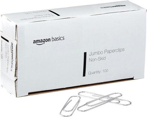 Amazon Basics No. 1 Paper Clips, Smooth, 1000 Count (10 Pack of 100), Silver in Saudi Arabia