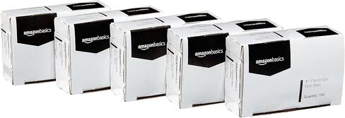 Amazon Basics No. 1 Paper Clips, Smooth, 1000 Count (10 Pack of 100), Silver in Saudi Arabia