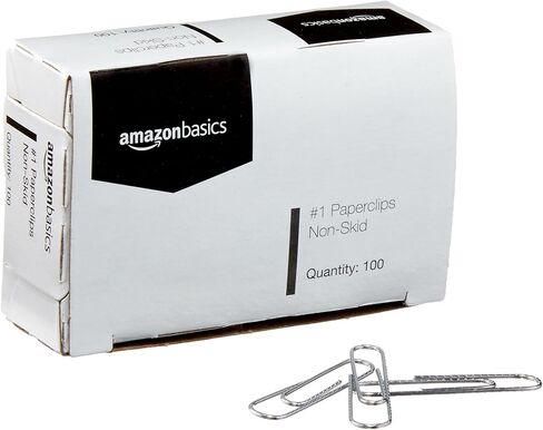 Amazon Basics No. 1 Paper Clips, Smooth, 1000 Count (10 Pack of 100), Silver in Saudi Arabia