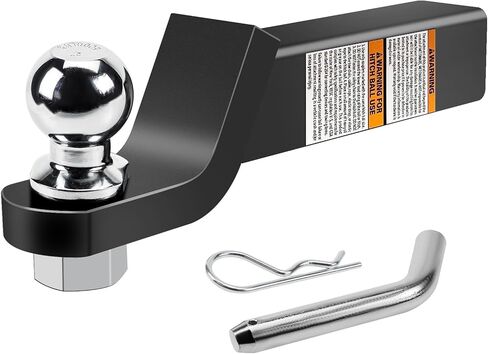 وصلة ربط المقطورة مع كرة مقاس 2 بوصة ومشبك دبوس وصلة، وصلة كرة سحب من الفولاذ الصلب تناسب جهاز استقبال 2 بوصة، 6000 رطل، قطرة 2 بوصة in Kuwait