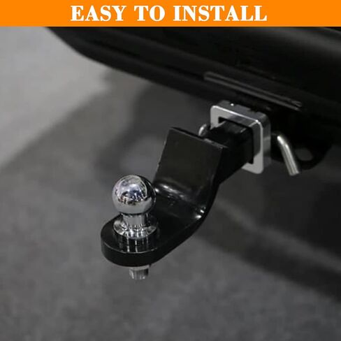 وصلة ربط المقطورة مع كرة مقاس 2 بوصة ومشبك دبوس وصلة، وصلة كرة سحب من الفولاذ الصلب تناسب جهاز استقبال 2 بوصة، 6000 رطل، قطرة 2 بوصة in Kuwait