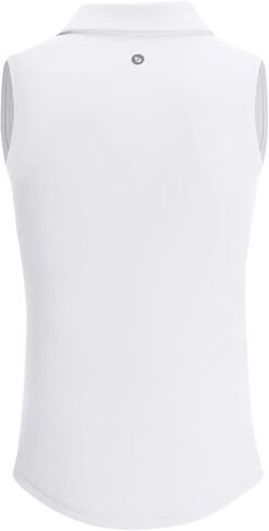 BALEAF Girls' Golf Shirt Sleeveless Tennis Tank Tops 1/4 Zip Kids Athletic Polo Shirts Quick Dry UPF 50+ in Saudi Arabia