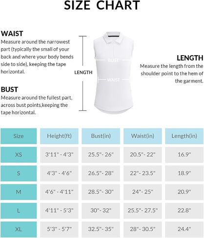 BALEAF Girls' Golf Shirt Sleeveless Tennis Tank Tops 1/4 Zip Kids Athletic Polo Shirts Quick Dry UPF 50+ in Saudi Arabia