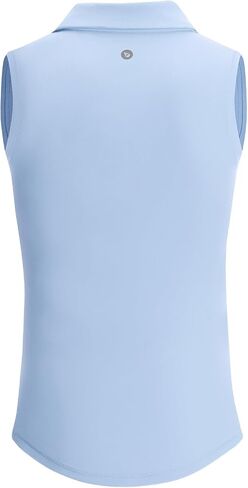 BALEAF Girls' Golf Shirt Sleeveless Tennis Tank Tops 1/4 Zip Kids Athletic Polo Shirts Quick Dry UPF 50+ in Saudi Arabia