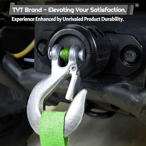 سدادة خطاف كابل ونش TYT: تمنع تلف المصد والكابل، مادة مطاطية متينة، سهلة التركيب، تعزز السلامة لمركبات ATV، UTV، ورافعات الشاحنات، تتضمن العبوة الكاملة in Kuwait