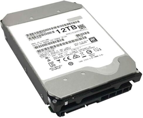 MDD - HC520 HUH721212ALE601 12 تيرابايت 7200 دورة في الدقيقة 128 ميجابايت كاش SATA 6.0 جيجابايت/ثانية 3.5 بوصة محرك الأقراص الصلبة للمؤسسات - ضمان 5 سنوات (متجدد) in Kuwait