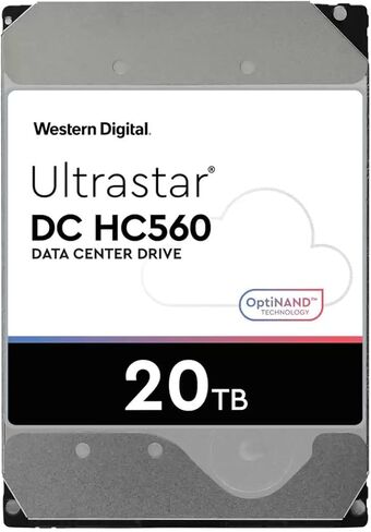 محرك الأقراص الصلبة WD Ultrastar DC HC560 WUH722020ALE604 سعة 20 تيرابايت - 3.5 داخلي - SATA - التسجيل المغناطيسي التقليدي [CMR]، قرص صلب ميكانيكي (متجدد) in Kuwait