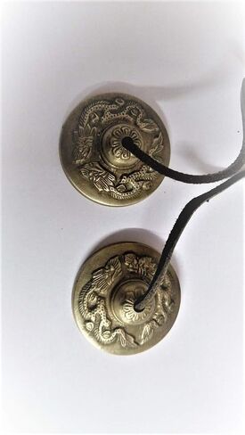 RATNA Musical Instruments Manjeera/Manjira Traditional Instrument Indian Music Handcrafted Brass Cymbals Manjeere Dragon Design in Saudi Arabia