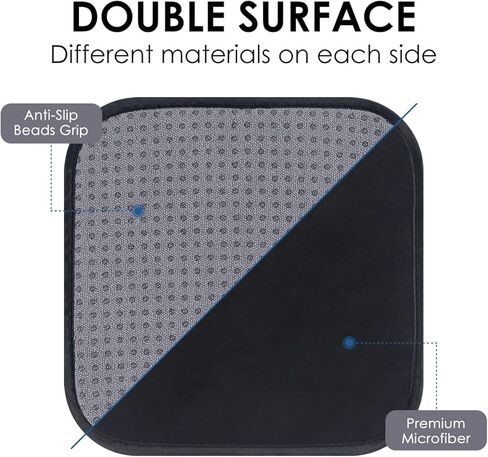 Mangrove Bowling Towel, Microfiber Bowling Ball Towels to Wipe Off Ball, 8'' x 8'' Bowling Rag Washable Bowling Shammy Pad (2-Pack Gray) in Kuwait