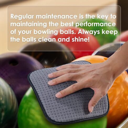 Mangrove Bowling Towel, Microfiber Bowling Ball Towels to Wipe Off Ball, 8'' x 8'' Bowling Rag Washable Bowling Shammy Pad (2-Pack Gray) in Kuwait
