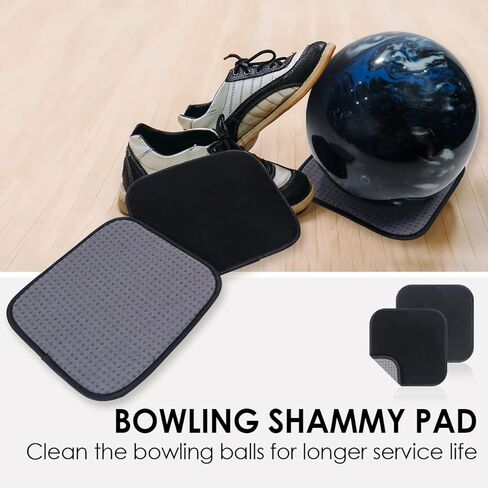 Mangrove Bowling Towel, Microfiber Bowling Ball Towels to Wipe Off Ball, 8'' x 8'' Bowling Rag Washable Bowling Shammy Pad (2-Pack Gray) in Kuwait