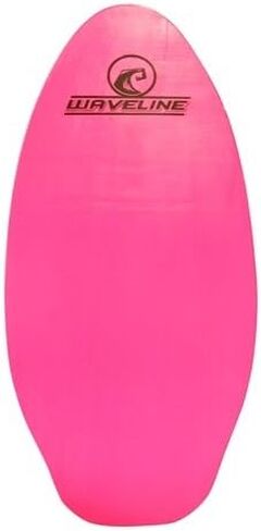 Waveline Neon Wooden Skimboard (Choose Size and Color) (Pink, 30") in Kuwait