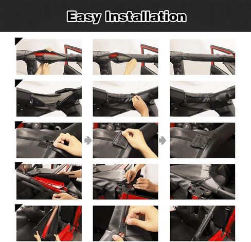 متوافق مع غطاء بطانة Jeep JLU Roll Bar وغطاء جلدي وشريط لف جانبي أمامي مع غطاء قضيب لف الجذع متوافق مع Jeep Wrangler JL 2018-2023 (جلد) in Kuwait