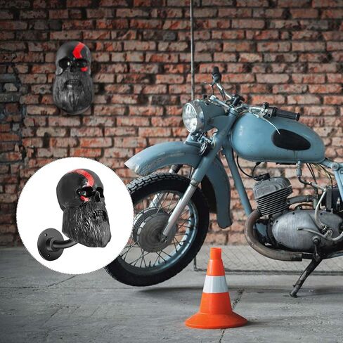 Beeveer 2 Pcs Resin Motorcycle Helmet Holder Removable Skull Helmet Holder Rack Wall Mounted Helmet Hanger Helmet Mount Bike Baseball Rugby Helmet Hooks for Hat Coats Caps Storage Accessories in Saudi Arabia