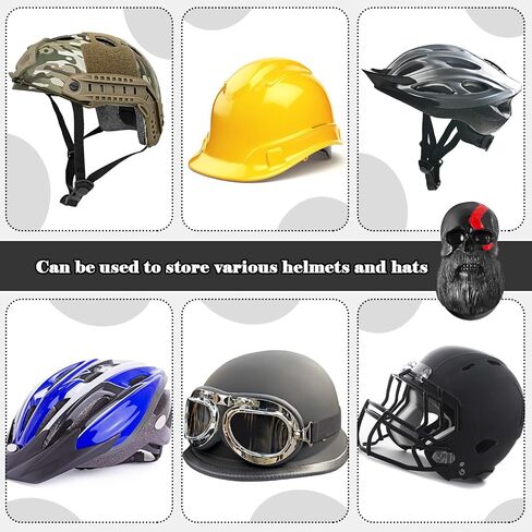 Beeveer 2 Pcs Resin Motorcycle Helmet Holder Removable Skull Helmet Holder Rack Wall Mounted Helmet Hanger Helmet Mount Bike Baseball Rugby Helmet Hooks for Hat Coats Caps Storage Accessories in Saudi Arabia