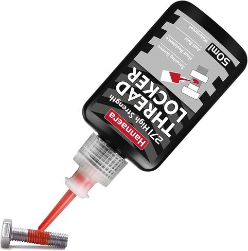 High Strength Thread Locker 271, Lock & Seal Nuts, Bolts, Fasteners and Metals, Red Threadlocker Against Losening and Leakage(50ml) in Kuwait