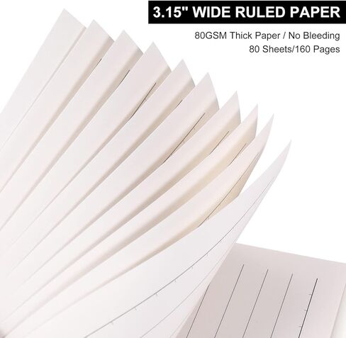 دفاتر ملاحظات حلزونية من ستينو، دفاتر ملاحظات سلكية، غطاء بولي بروبلين ملون مقاوم للرطوبة، 5.4 بوصة × 8.5 بوصة، 4 وسادات/حزمة، 80 ورقة/وسادة (خط) in Kuwait