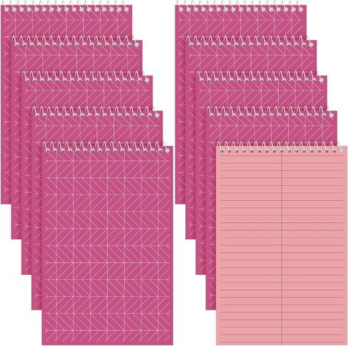 وسادات ستينو الحلزونية العلوية مقاس 6 بوصة × 9 بوصة Gregg Rule Inner Paper Steno Books Steno Notebook لوحة كتابة لتدوين الملاحظات في المكتب والمدرسة والجامعة والكلية والعمل (ملونة، 20 قطعة) in Saudi Arabia
