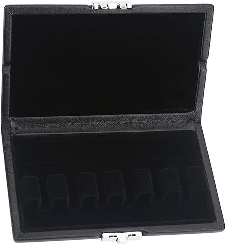 حافظة من قصب الباسون مكونة من 6 قصب، حافظة واقية من قصب الباسون مع مخمل ناعم، حافظة من قصب الباسون الخشبي تحمل 6 صندوق حامل من القصب، صندوق تخزين الآلات الموسيقية الباسون in Kuwait